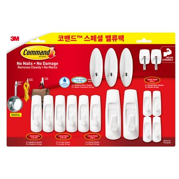 3M 코맨드 벽면 부착형 훅 3M 코맨드 벽면 부착형 훅