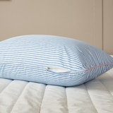 April At Home 알러지케어 다운필 베개 + 커버세트 - 블루