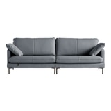 다우닝 코지 전체천연가죽 소파 3.5인