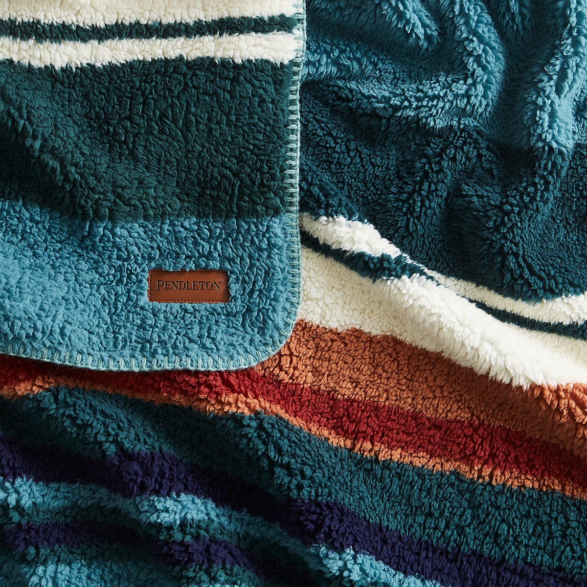 Pendleton 셔파 담요 127x177cm - 아주르레이크(틸)