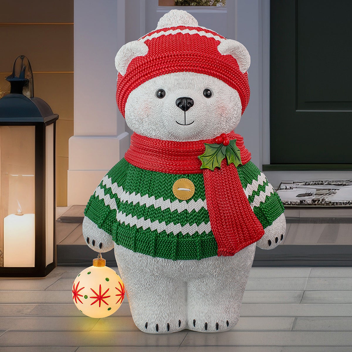 LED 펭귄 또는 북극곰 장식 61cm