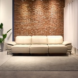 사트바 무빙헤드 통가죽 슬라이딩 소파 4인 사트바 무빙헤드 통가죽 슬라이딩 소파 4인