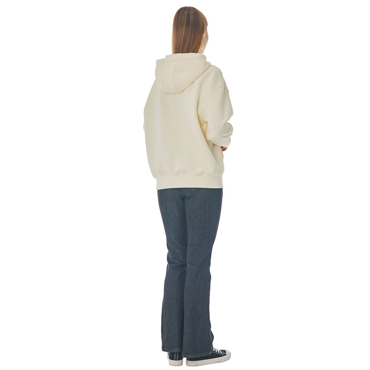 UCLA 여성 플리스 후드티 - 크림, L