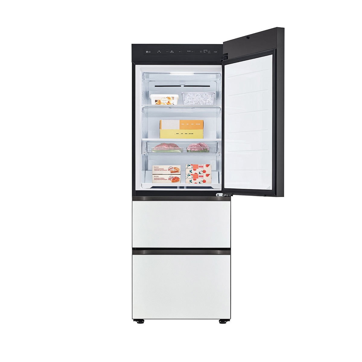 엘지 오브제 김치냉장고 323L - 메탈 - 화이트
