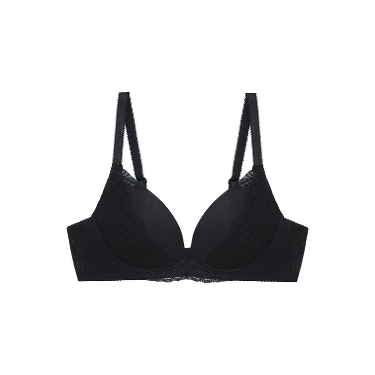 비너스 노와이어 메모리 소프트핏 브라 2매 - 라이트베이지/블랙