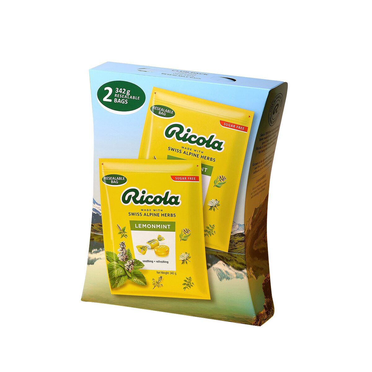 리콜라 레몬민트 허브캔디 342g x 2 x 120
