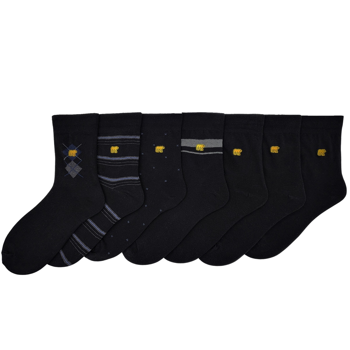 잭 니클라우스 남성 양말 7족 - 블랙팩 잭 니클라우스 남성 양말 7족 - 블랙팩