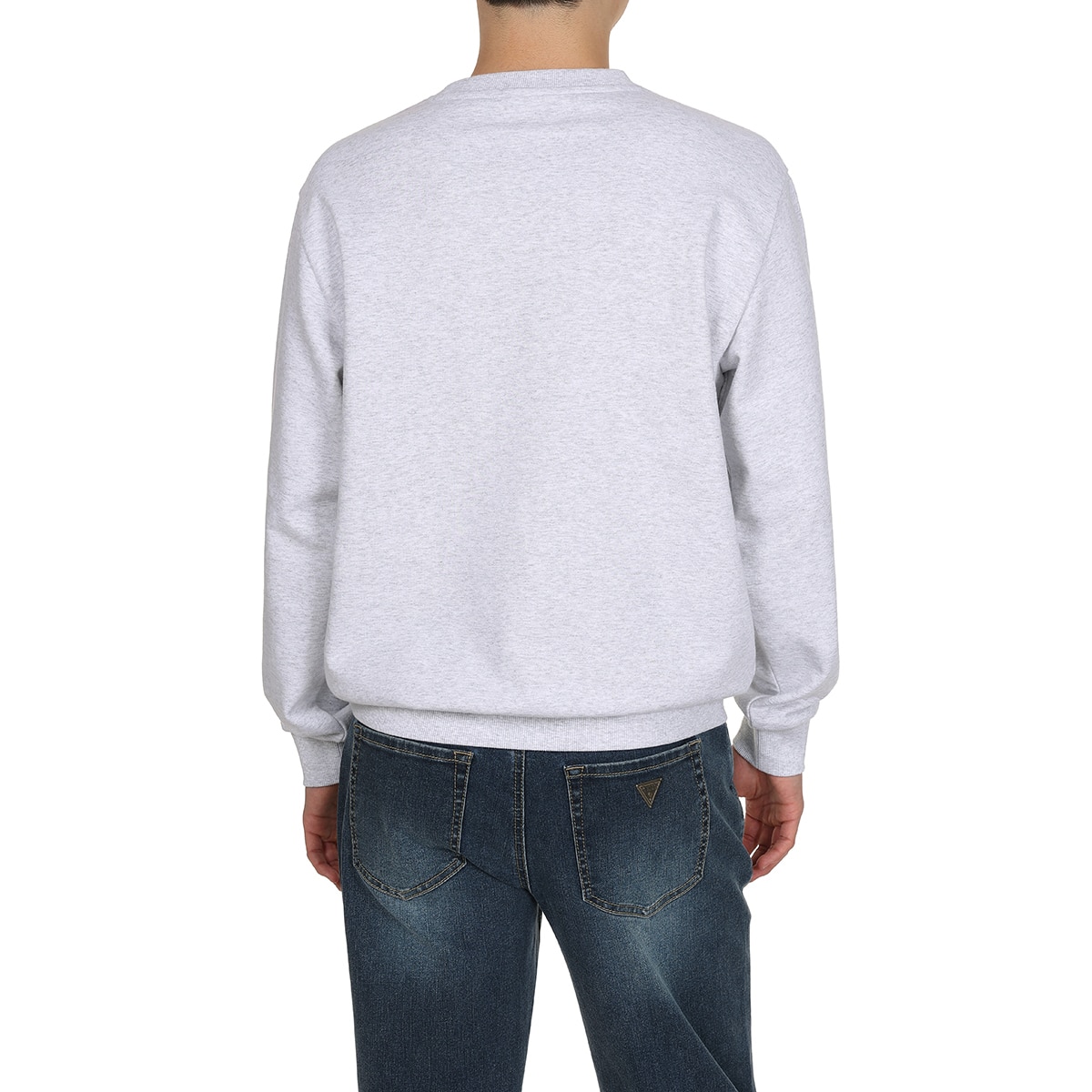 게스 남성 긴소매 티셔츠 - 라이트 그레이