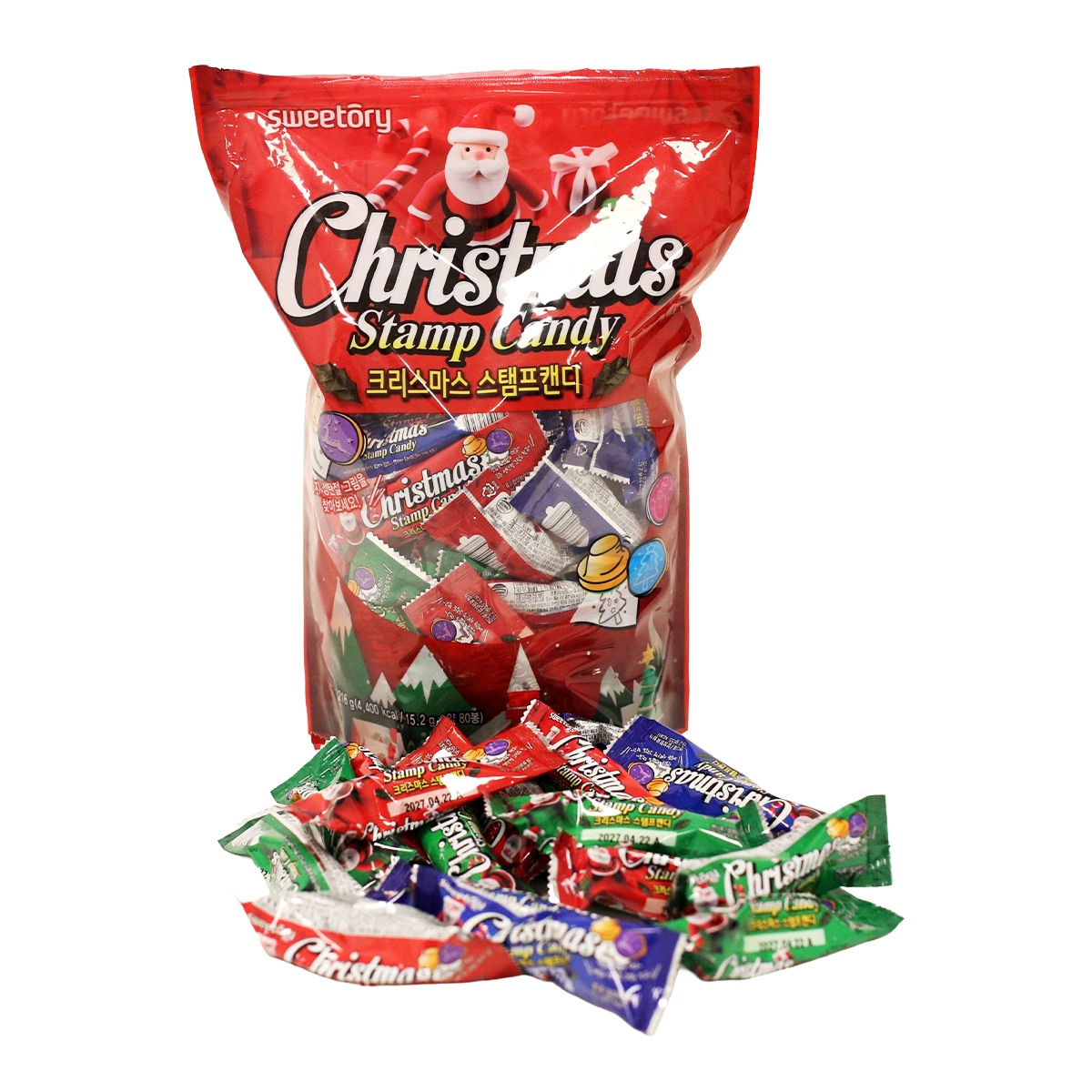 크리스마스 스탬프 캔디 모음 1216g / 최소구매 2
