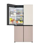 LG 오브제 AI 냉장고 870L, 글라스 토프/아몬드