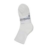 싹스탑 하프쿠션 스포츠 중목 양말 5PR - 라지 화이트