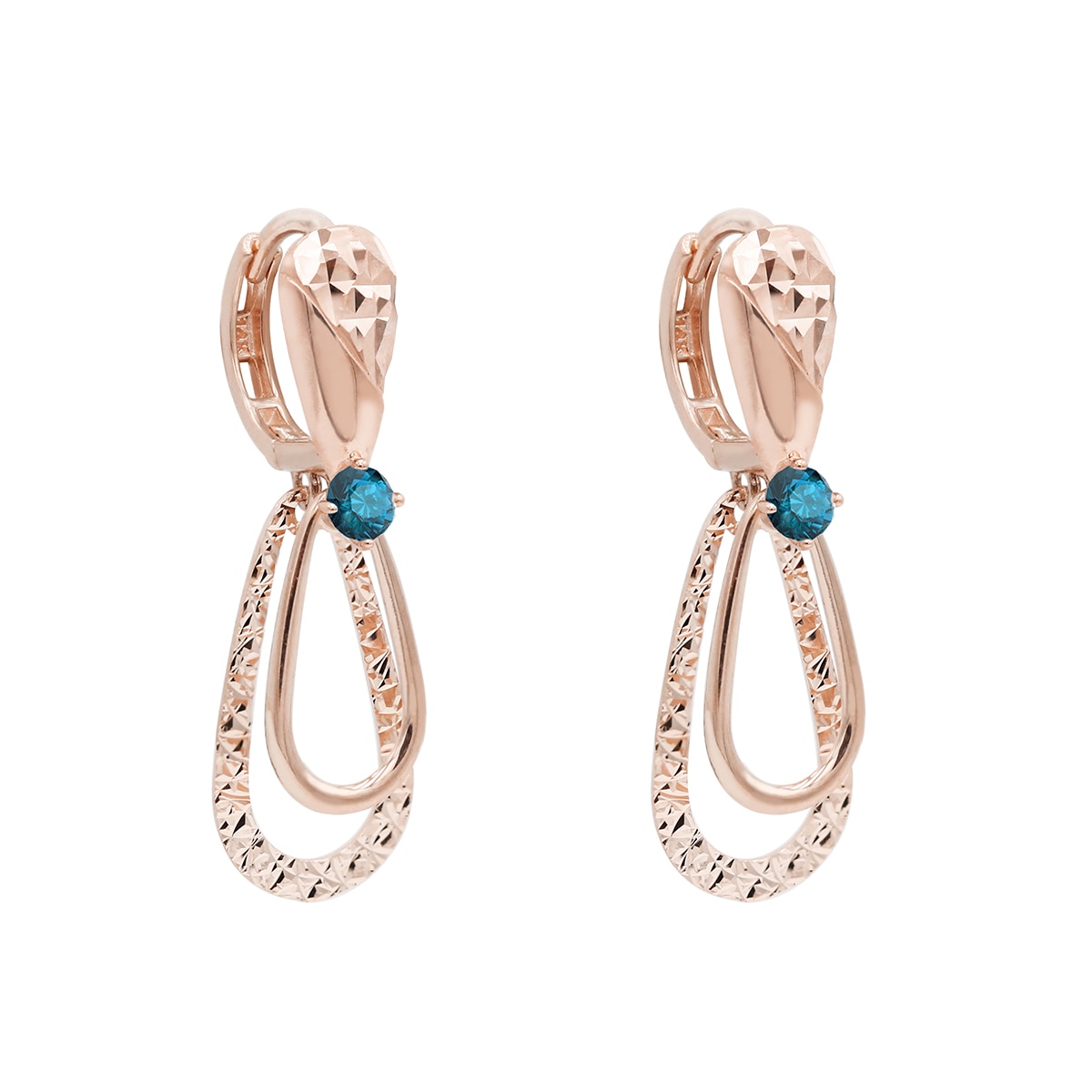 클라베드제이 토파즈 0.13캐럿 귀걸이 14k