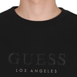 게스 남성 긴소매 티셔츠 - 블랙