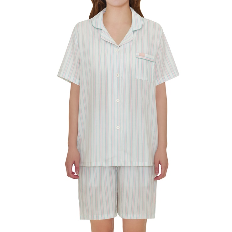 게스 여성 레이온 파자마 세트 - 아이보리