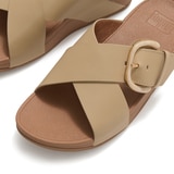 핏플랍 여성용 루루 레진버클크로스 슬라이드 - 카푸치노, UK4(230mm~235mm)