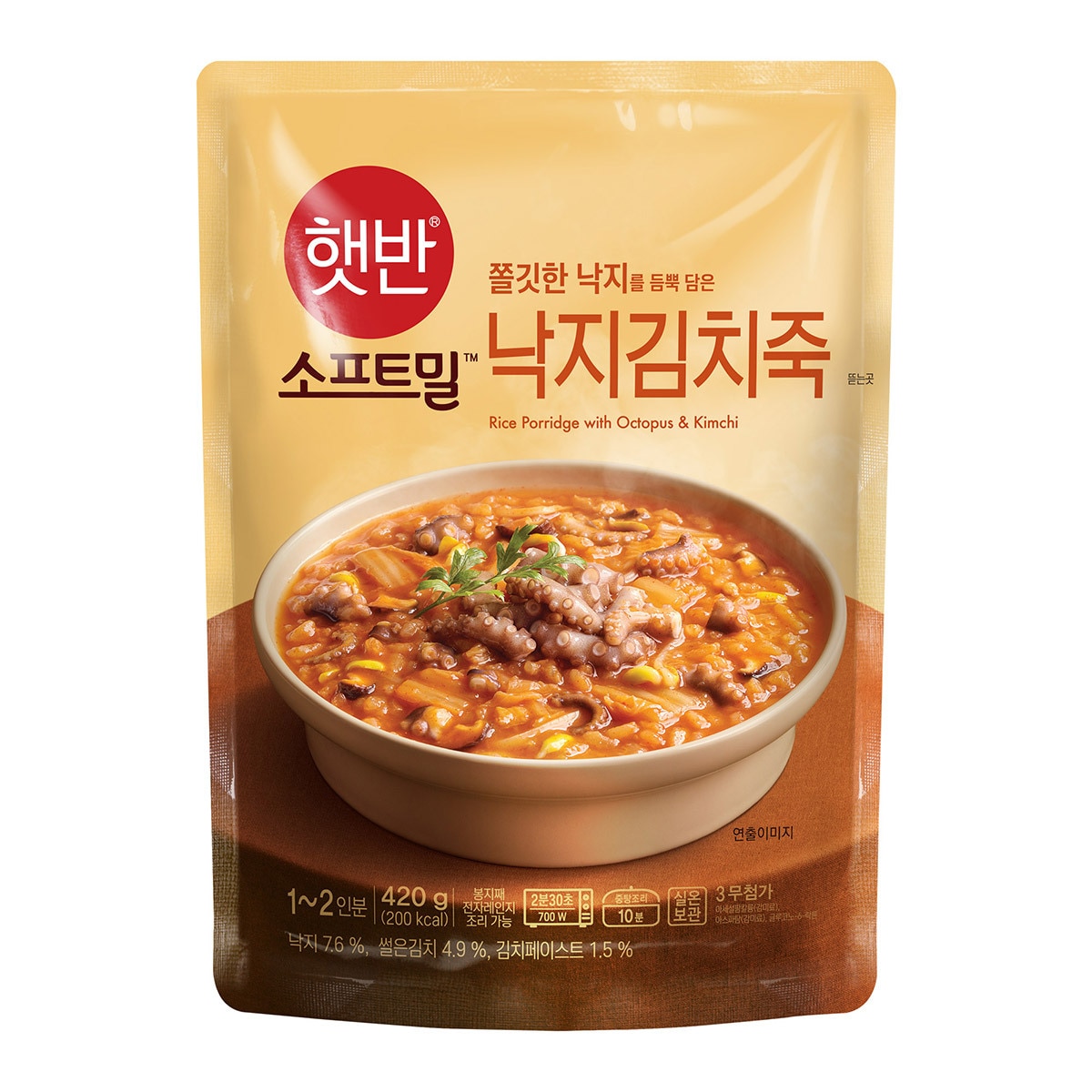 햇반소프트밀낙지김치죽 420g x 6