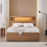 핀란디아 마로네 서랍형 침대 프레임 - 퀸