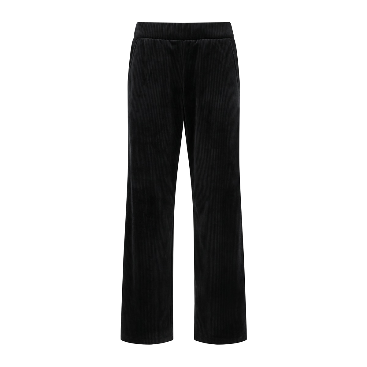 게스 여성 벨루어 코듀로이 바지 - 블랙