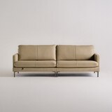 다우닝 코지 전체천연가죽 소파 3.5인