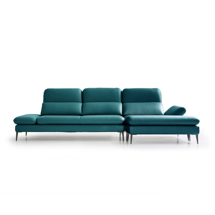 UND 에디션 NA7 통가죽 소파 4인 + 스툴