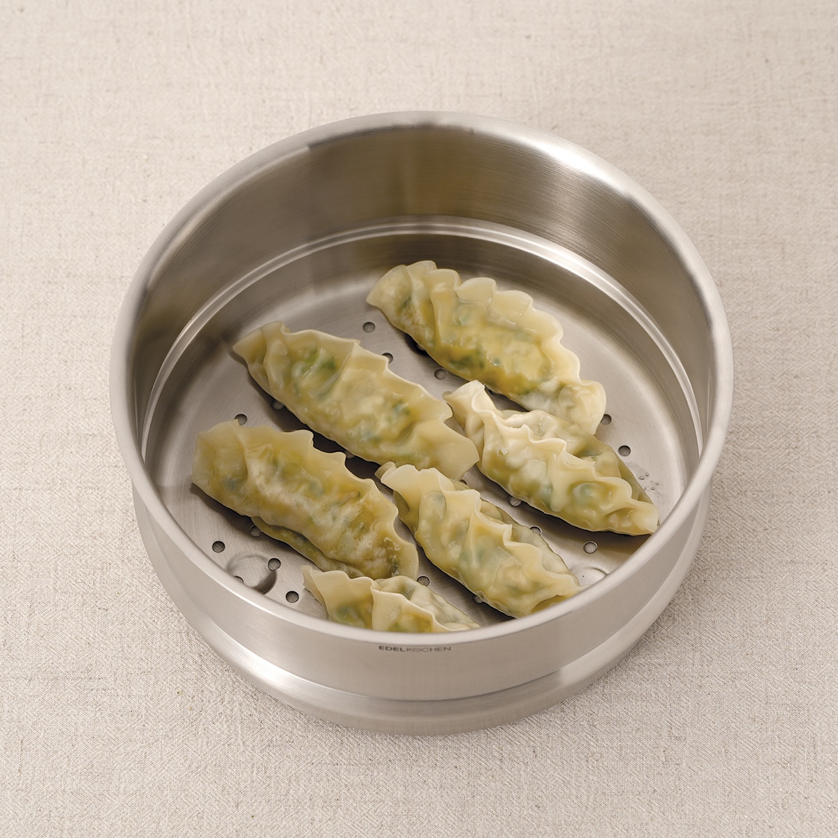 에델코첸 통 3중 냄비 20cm (찜기 포함) - 아이보리