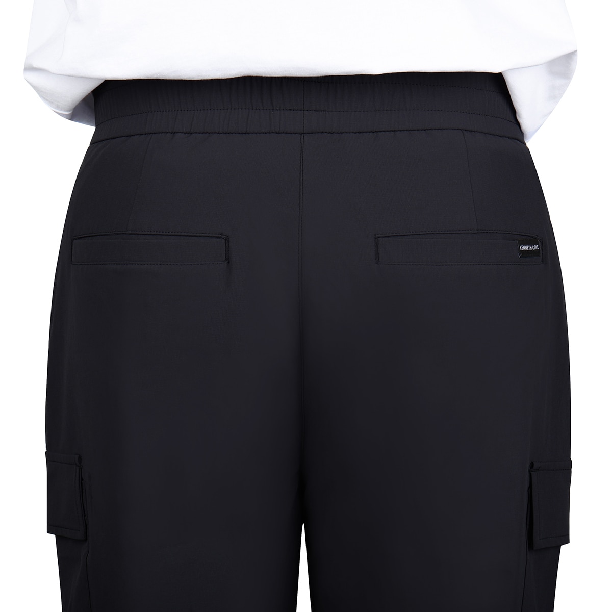 케네스콜 남성 나일론 스판 바지 - 블랙