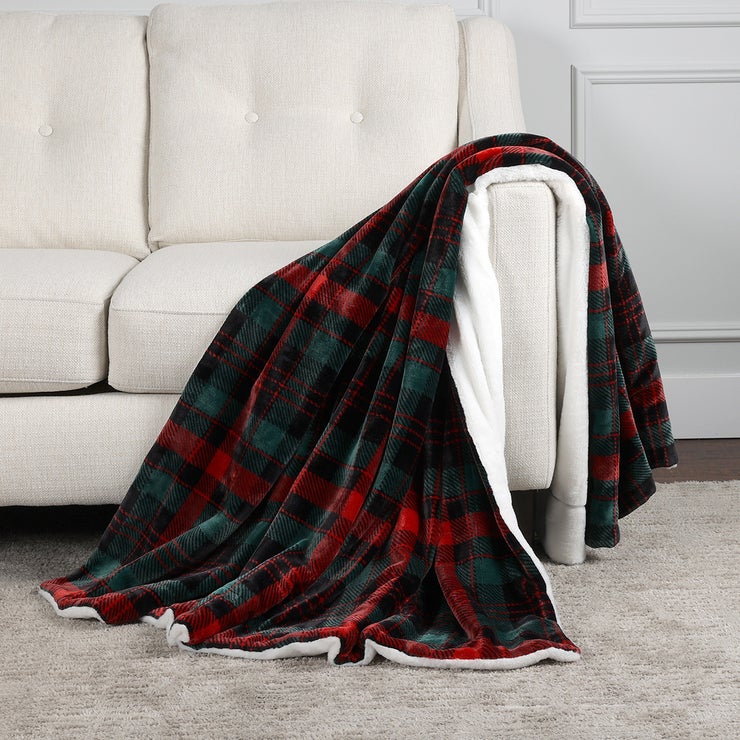 Life Comfort 얼티메이트 담요 152 x 177cm - 레드/그린체크 Life Comfort 얼티메이트 담요 152 x 177cm - 레드/그린체크