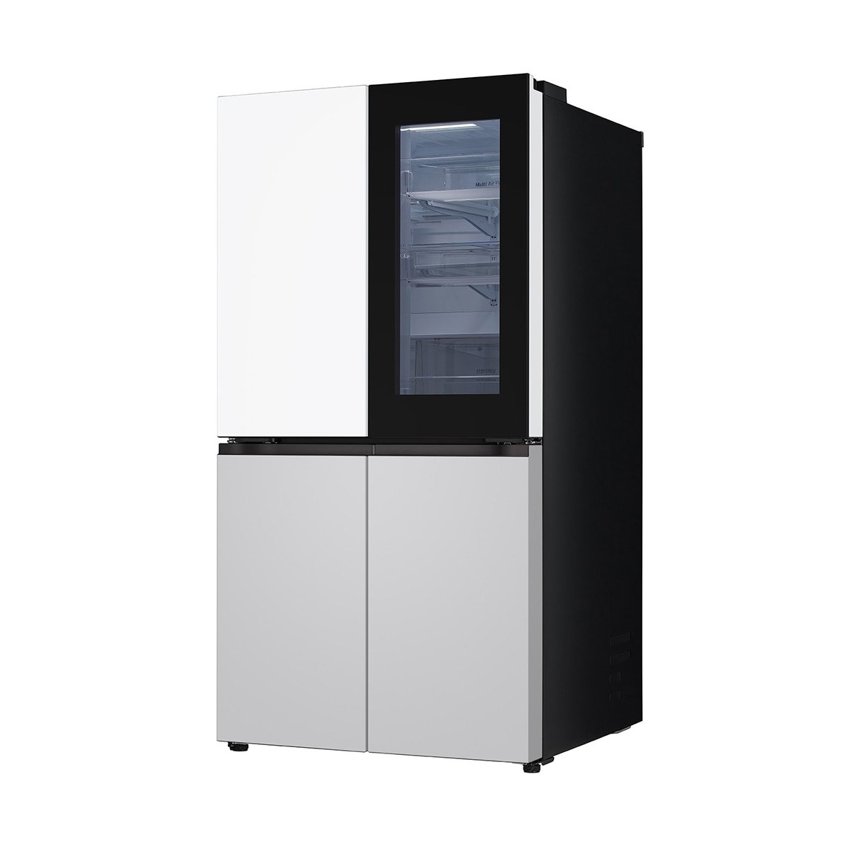 LG 오브제 노크온 냉장고 870L,메탈크림화이트&그레이