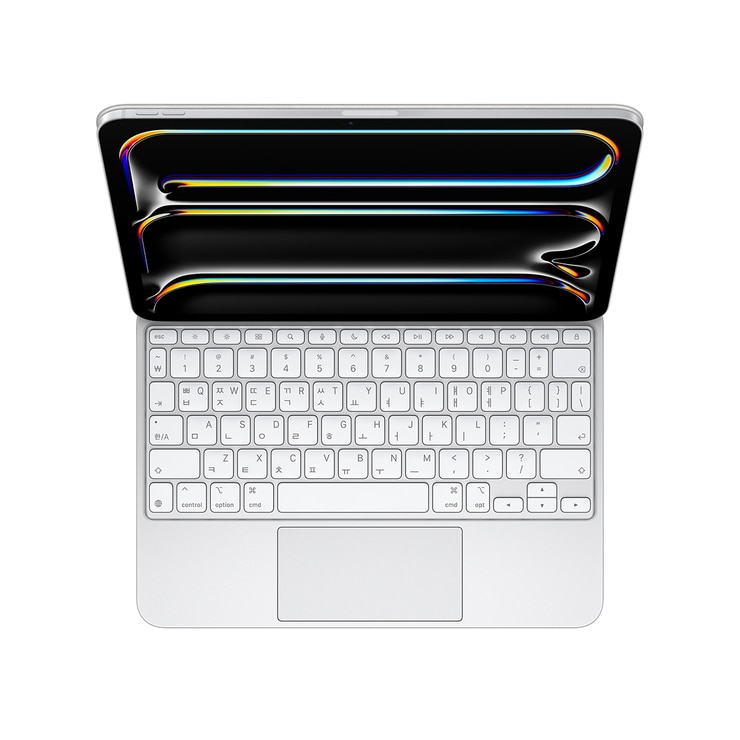 Apple 매직 키보드 M4/M5 iPad Pro 11 모델용 화이트 Apple 매직 키보드 M4/M5 iPad Pro 11 모델용 화이트