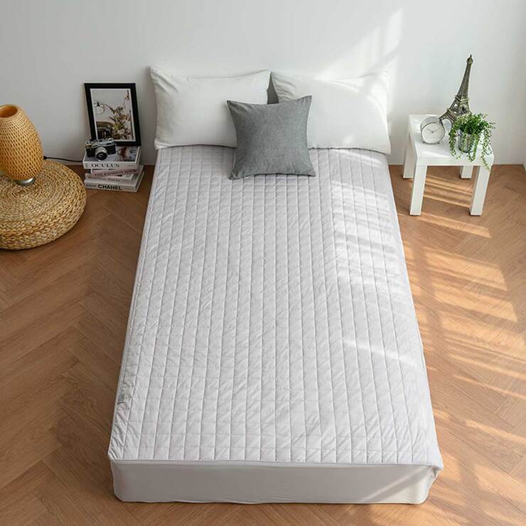 플로티나 순면 누빔 매트리스 커버 - 슈퍼싱글