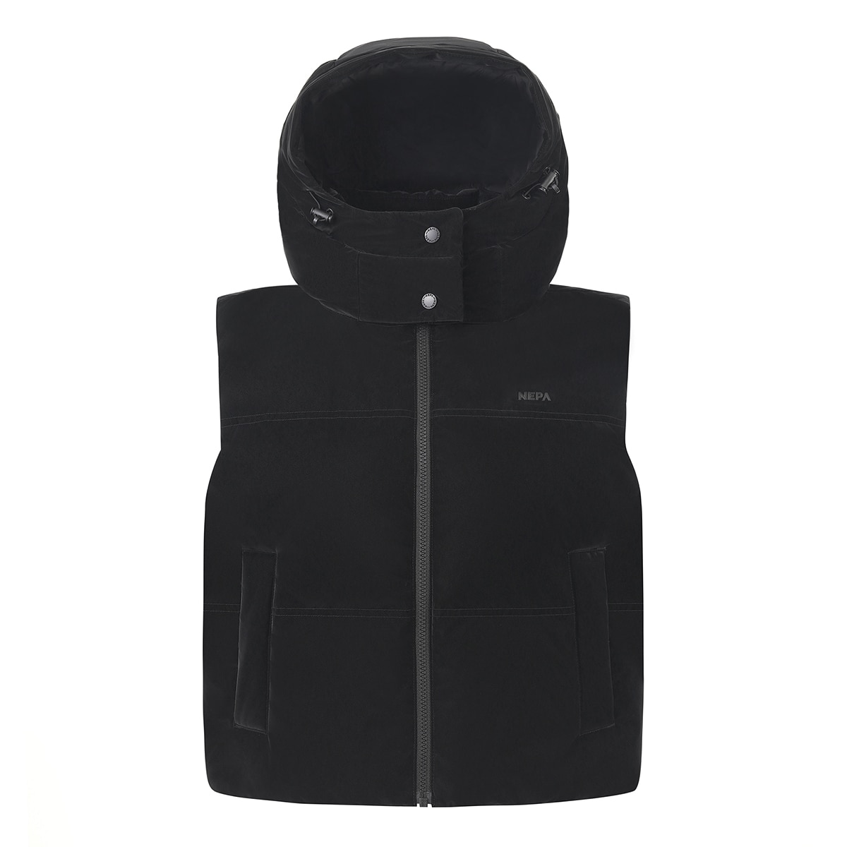 네파 여성 덕다운 후드 베스트 - 블랙, L