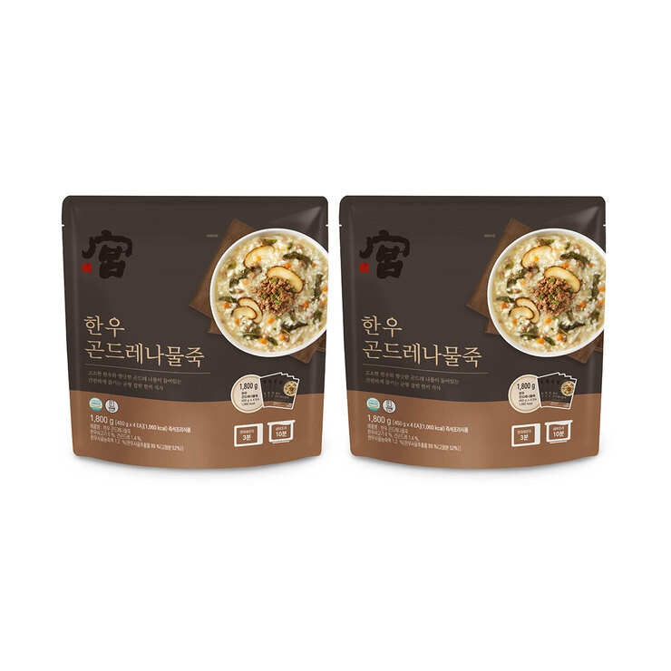 Koong Rice Porridge with Gondeure-namul & Beef 884248
