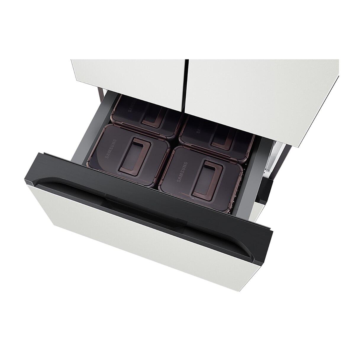 삼성 비스포크 AI 김치플러스 4도어 490L, 코타화이트