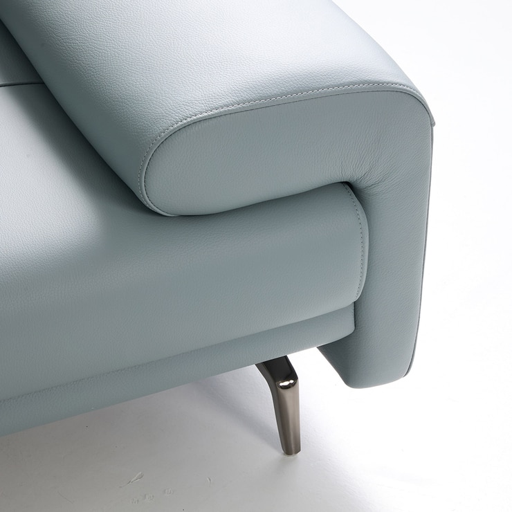 UND 에디션 NA16 통가죽 스윙 소파 4인 - 스카이블루