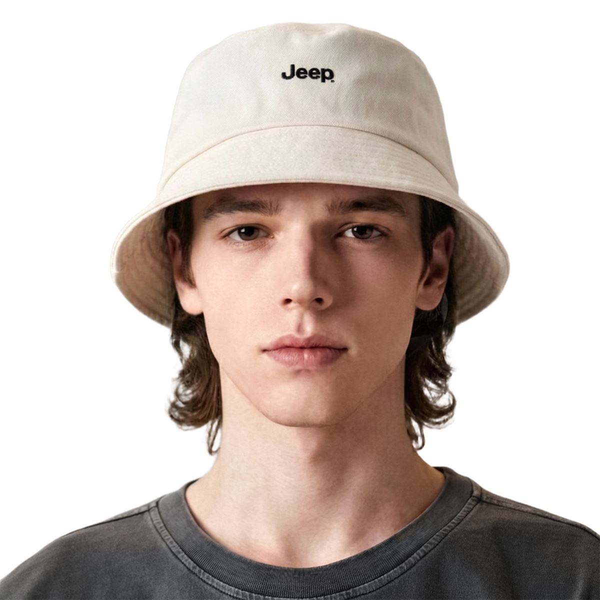 지프 버킷 햇 - 아이보리