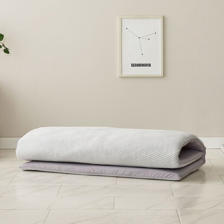 에이프릴앳홈 냉감3중직 바닥 요 - 싱글, 그레이 에이프릴앳홈 냉감3중직 바닥 요 - 싱글, 그레이