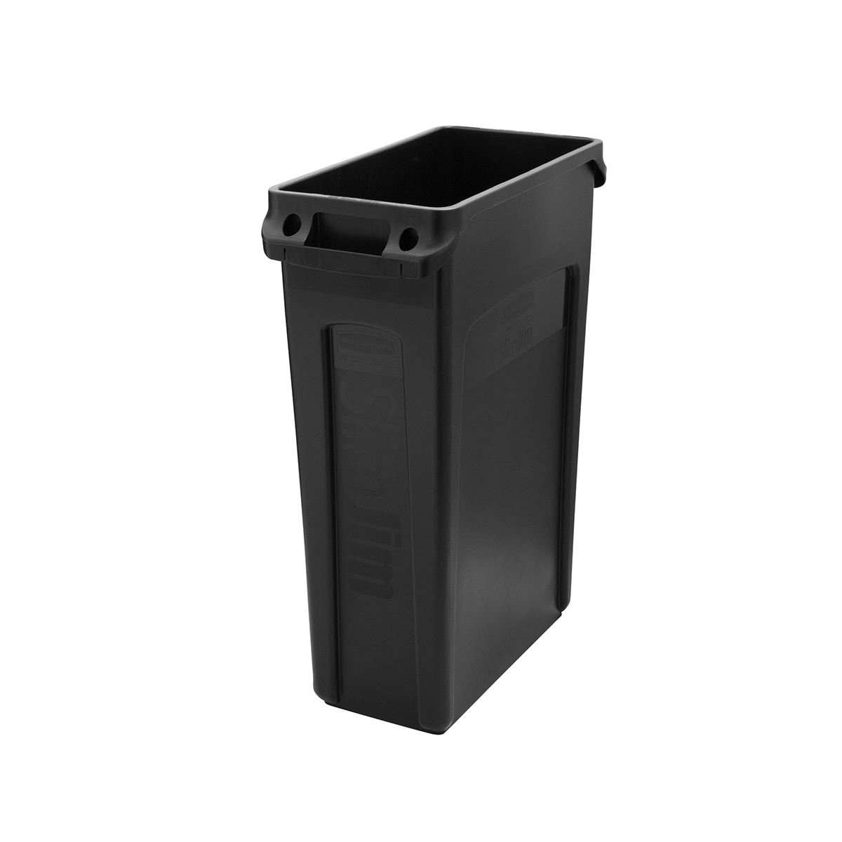 러버메이드 벤티드 슬림 짐 컨테이너 60L x 2개 - 블랙