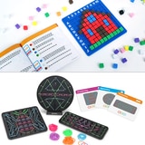 러닝리소스 픽셀아트 퍼즐 & 글로우 지오보드 세트