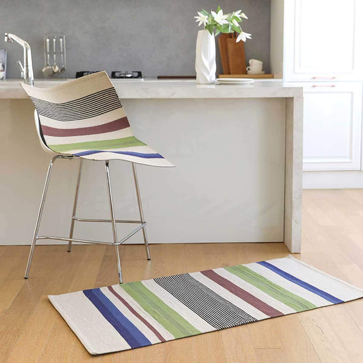 오리고 선염 코튼 엑센트 러그 50x70cm - 코지프레임