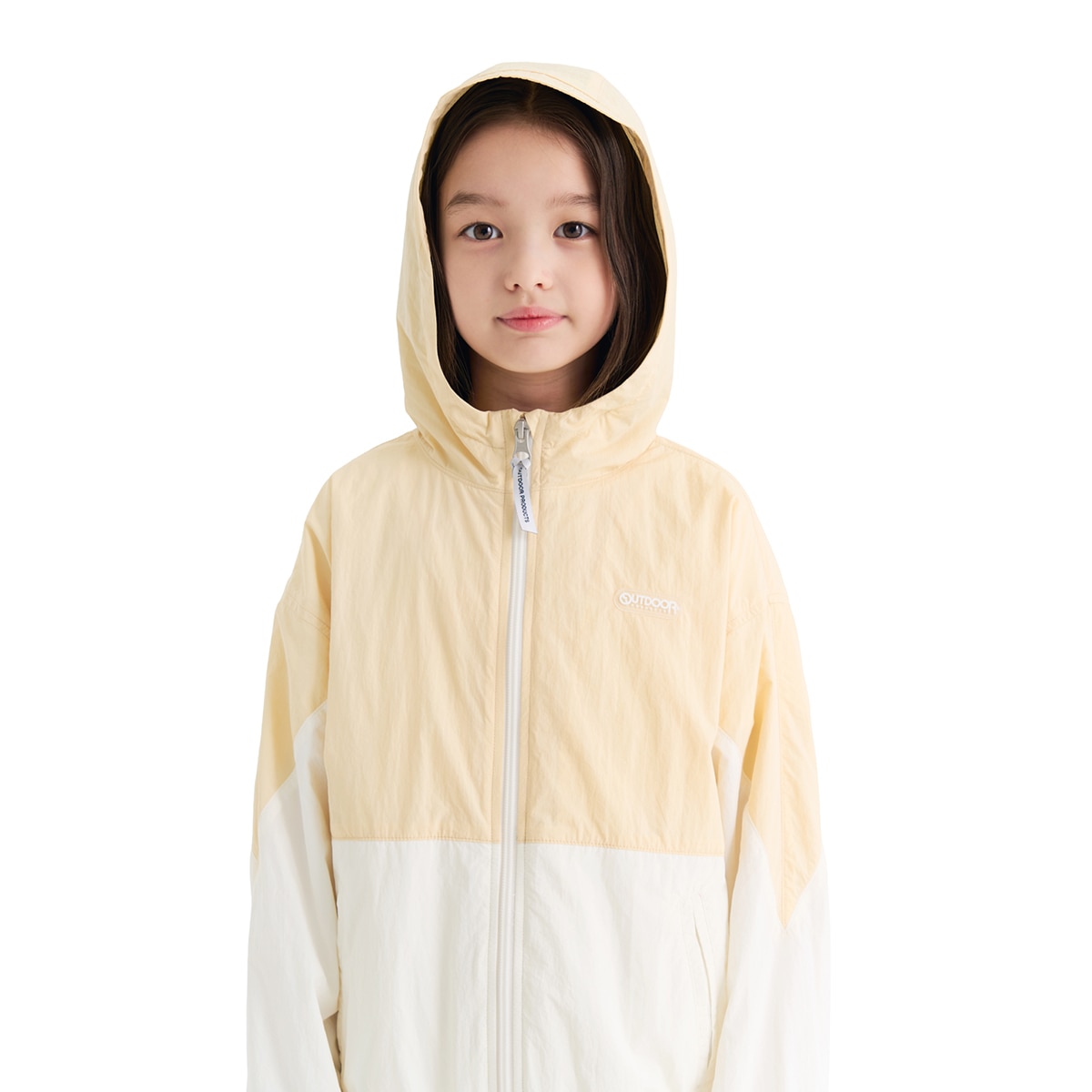 아웃도어 프로덕츠 키즈 바람막이 자켓 - 베이지, 145