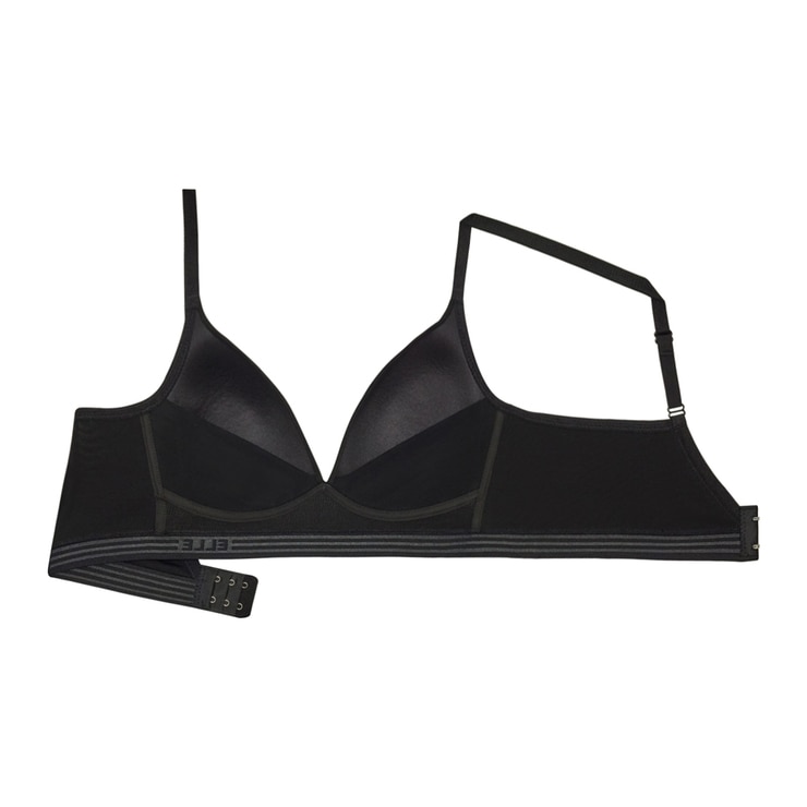 엘르 여성 엘라스틱 노와이어 브라 2매 - 라이트스킨/블랙, S