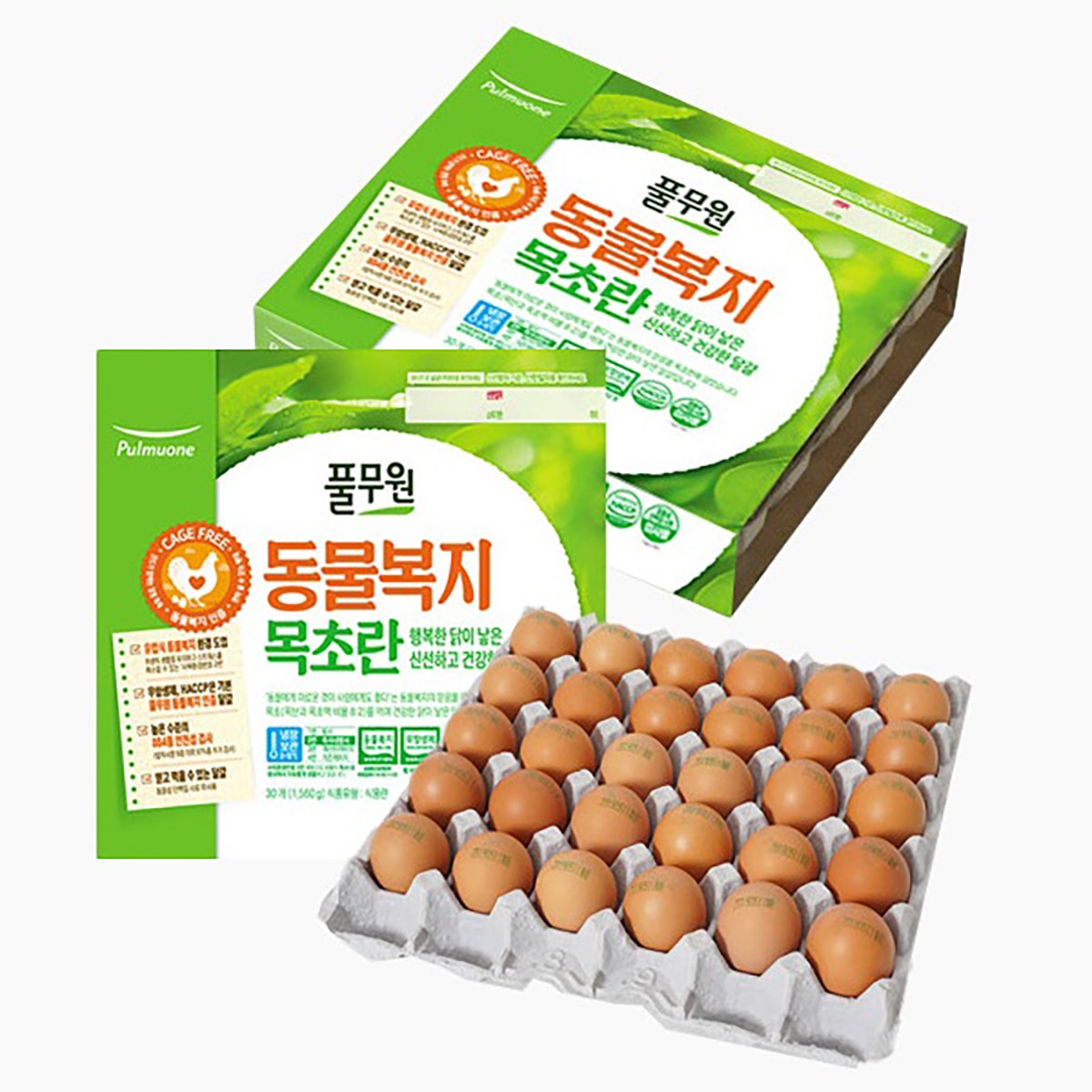 풀무원 동물복지란 60 구 (30ea x 2) 풀무원 동물복지란 60 구 (30ea x 2)