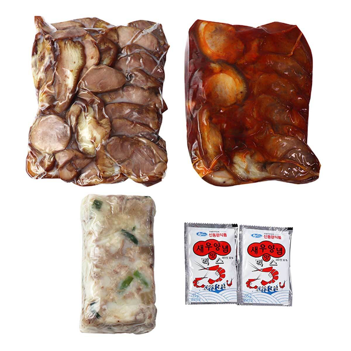 려강부추편육300g +순살족발400g + 불족발 400g