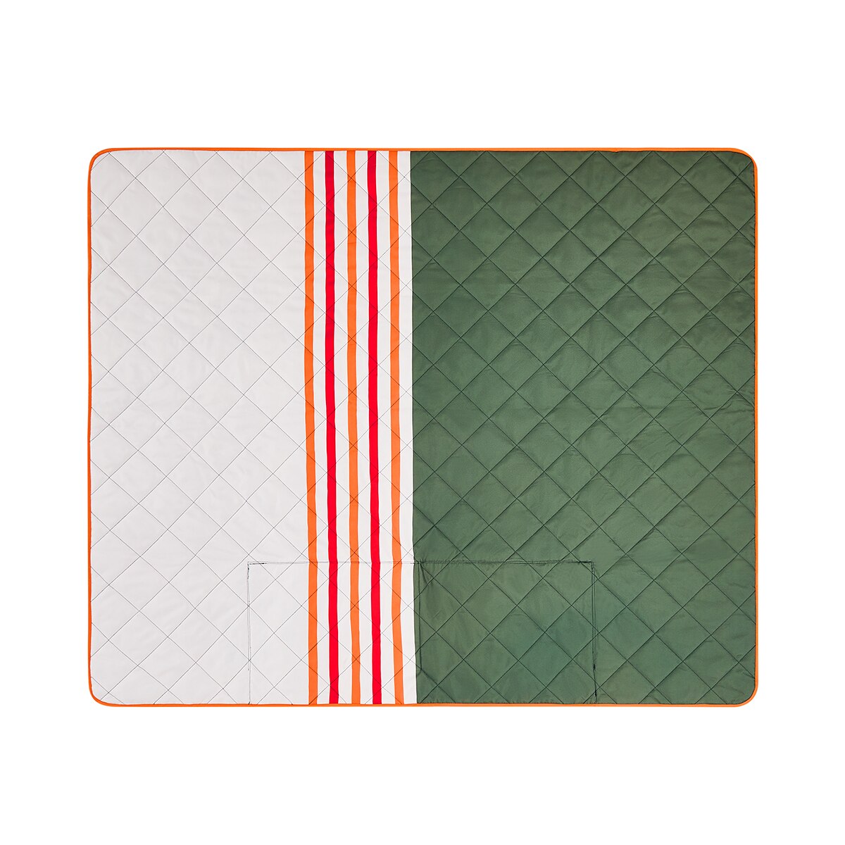 HUNTER 야외용 접이식 담요 겸 매트 152x183cm - 카키