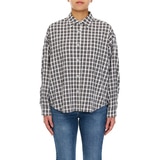 쥬시꾸뛰르 여성 체크 셔츠 - 블랙, M/L