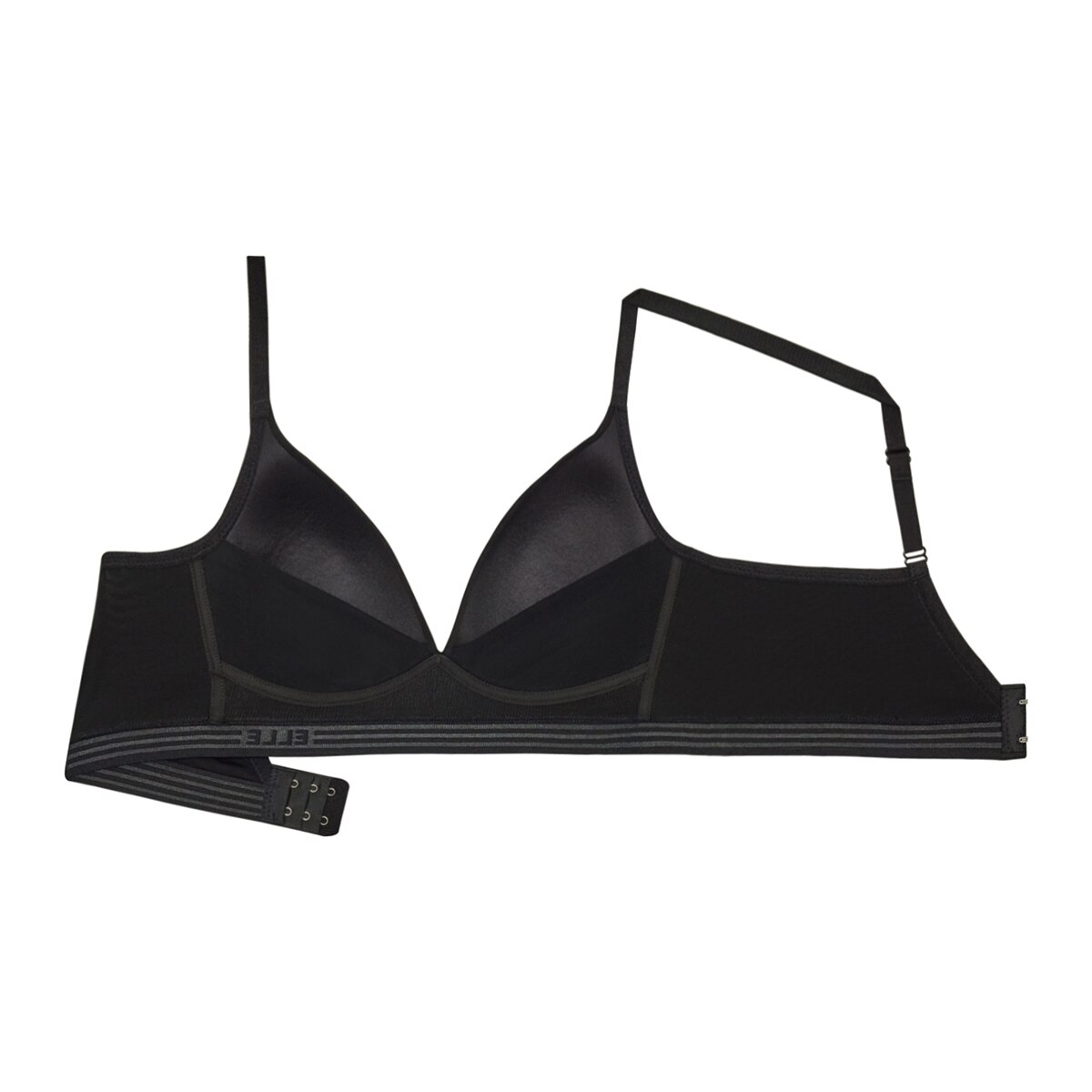 엘르 여성 엘라스틱 노와이어 브라 2매 - 라이트스킨/블랙, S