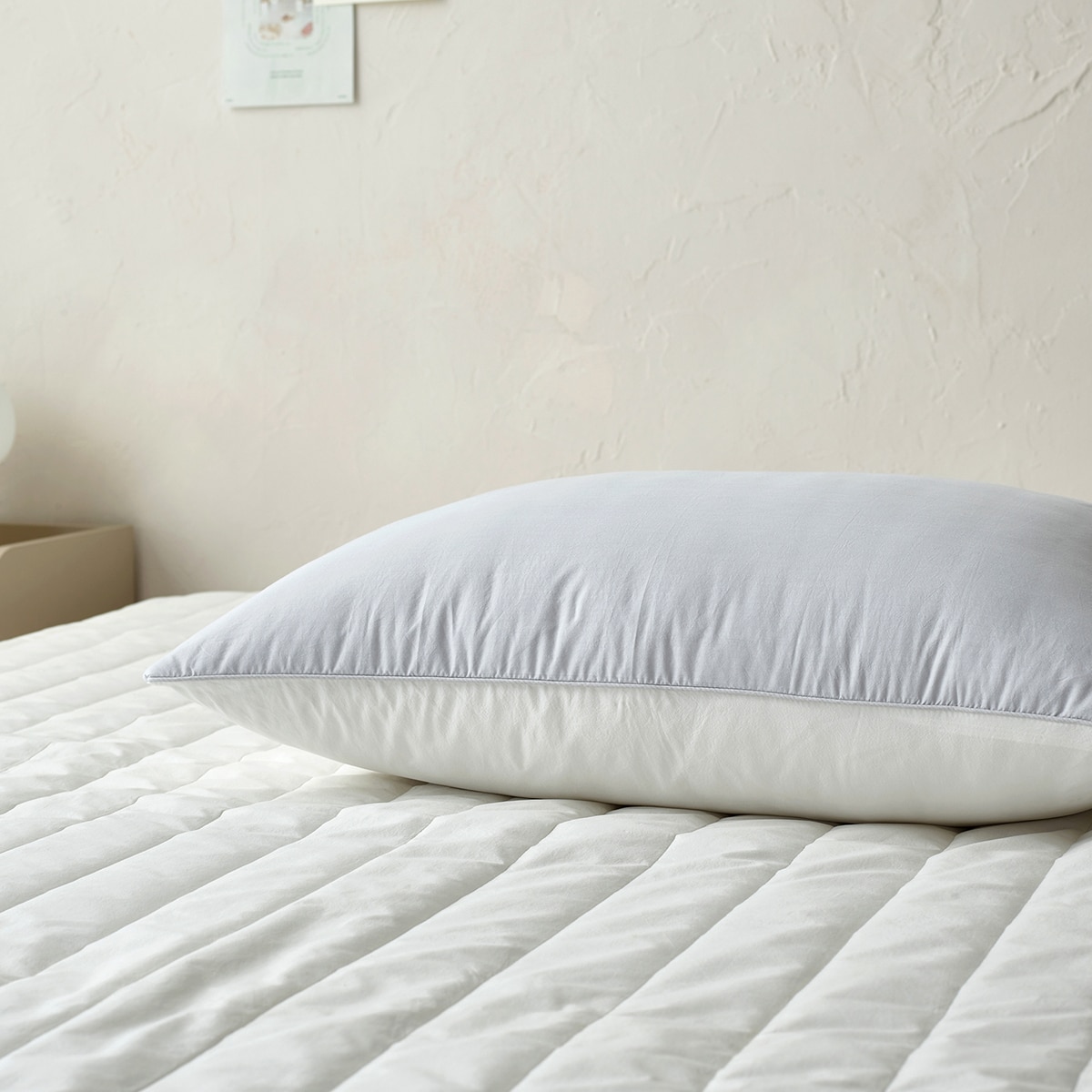 April At Home 80수 고밀도면 양면베개커버 2P 50 x 70cm - 그레이+화이트 April At Home 80수 고밀도면 양면베개커버 2P 50 x 70cm - 그레이+화이트