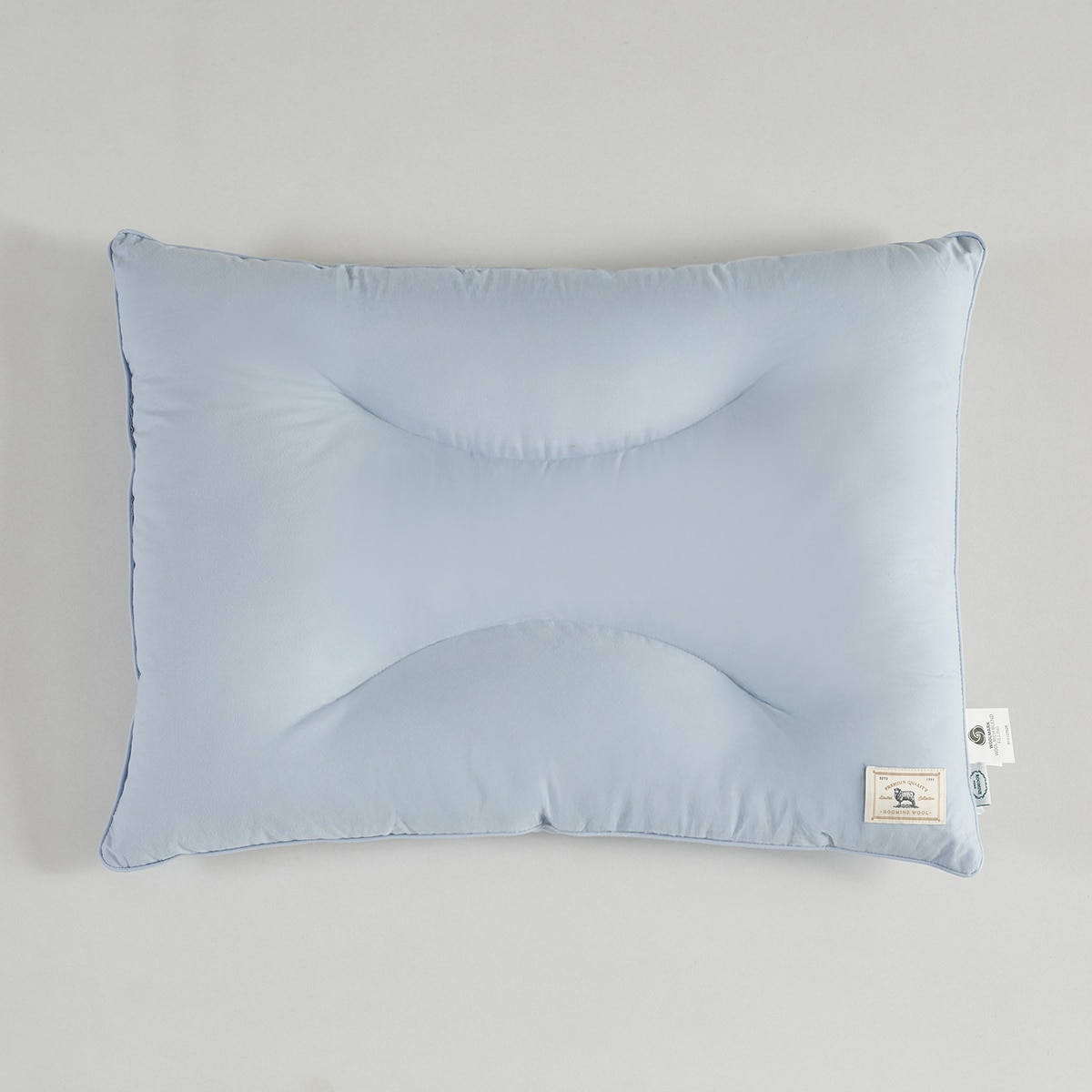 루마인 홈 양모 경추 베개 40x60cm - 블루