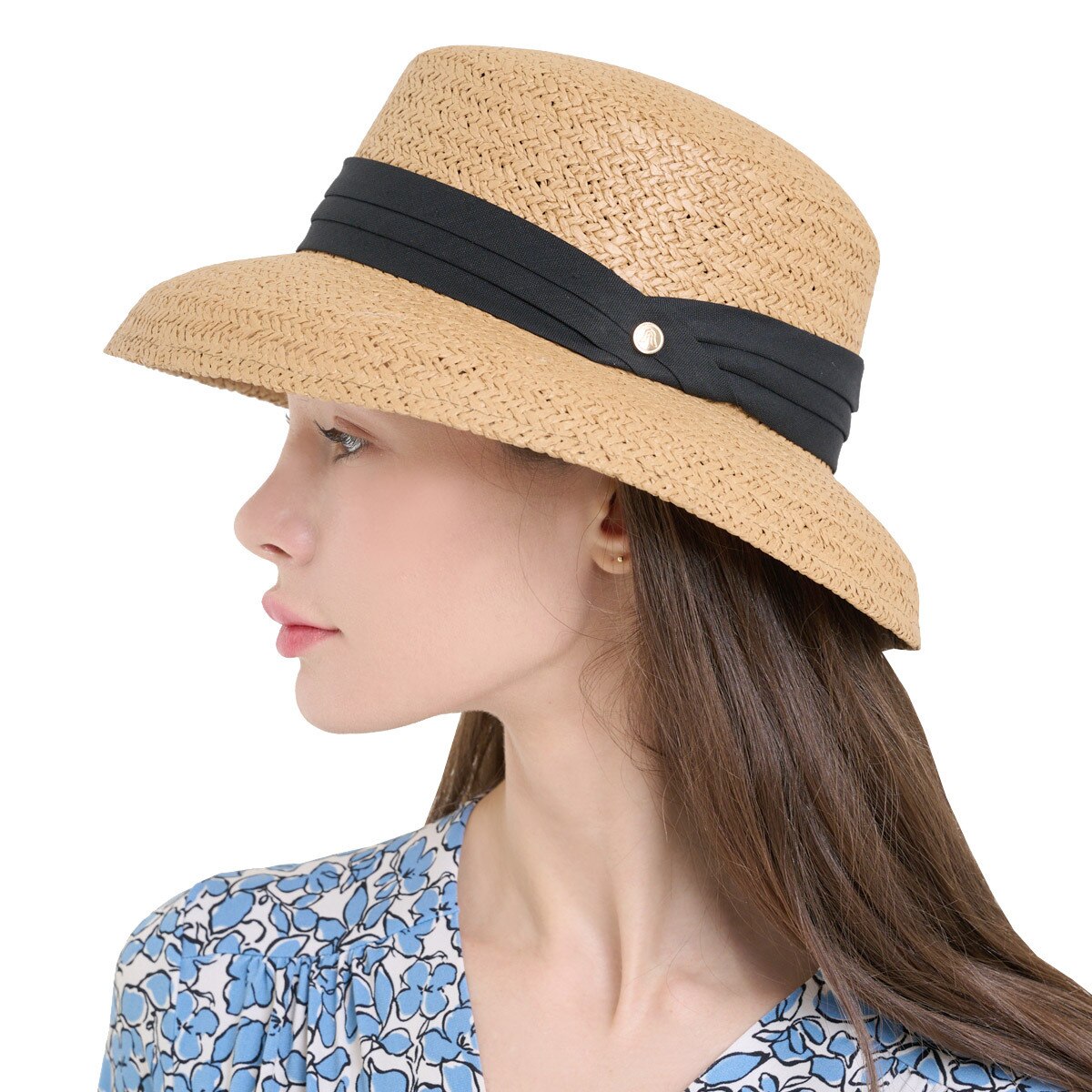 안드레아바나 여성 보우 햇 - 베이지