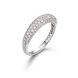 캐보네 다이아몬드 반지 - 화이트 골드